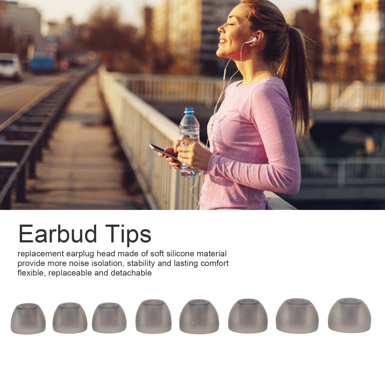 Silicone Ear Tip Replacement - Silikon Kulak Uçları Yedek Gürültü Azaltıcı
