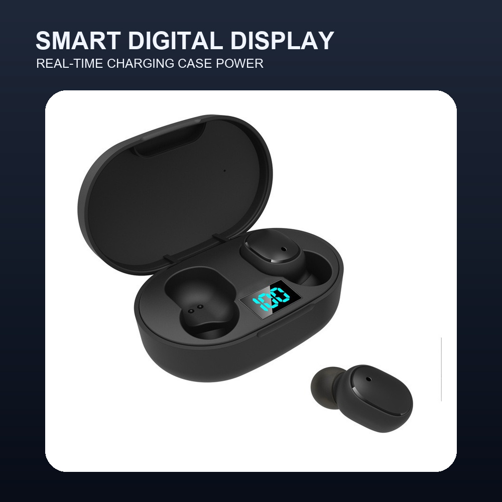 Earbuds Charging Case - Dijital Ekranlı TWS Bluetooth 5.0 Kablosuz