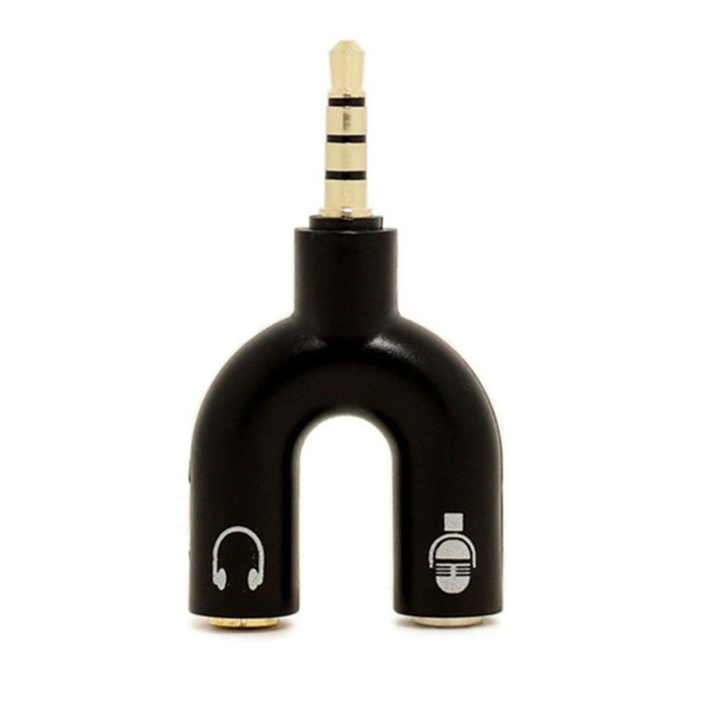 1 adet çift 3.5MM U tipi adapt - Earphone Splitter Jack incelemesi ve fiyatı